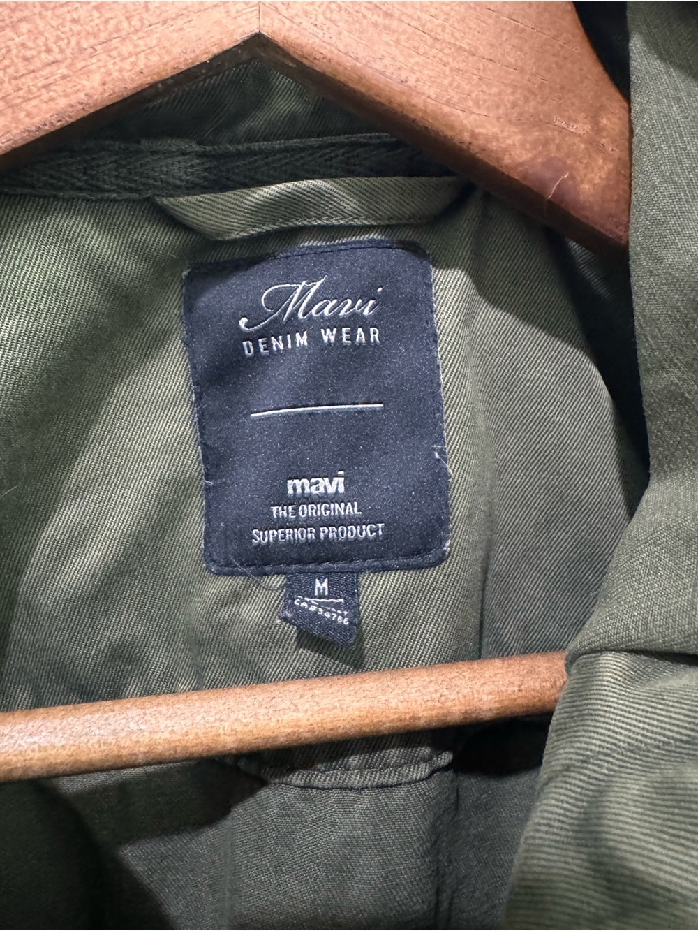 Mavi Olive Green Hooded Utility Jacket - Picture 3 of 6